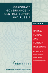 eBook, Corporate Governance in Central Europe and Russia : Banks, Funds, and Foreign Investors, Central European University Press