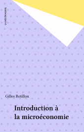eBook, Introduction à la microéconomie, La Découverte (réédition numérique FeniXX)