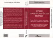 E-book, Histoire du certificat d'études primaires, L'Harmattan