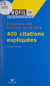 E-book, 400 citations expliquées, Hatier (réédition numérique FeniXX)