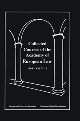 E-book, Collected Courses of the Academy of European Law 1994, Wolters Kluwer