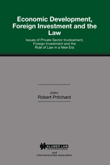 E-book, Economic Development, Foreign Investment and the Law, Kluwer Law International