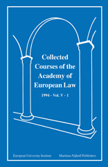 E-book, Collected Courses of the Academy of European Law 1994, Law, Academy Of European, Wolters Kluwer