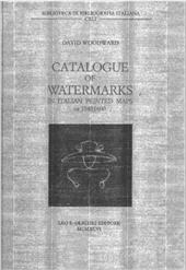 E-book, Catalogue of watermarks in Italian printed maps : ca. 1540-1600, Leo S. Olschki