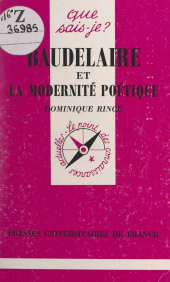 E-book, Baudelaire et la modernité poétique, Presses universitaires de France (réédition numérique FeniXX)