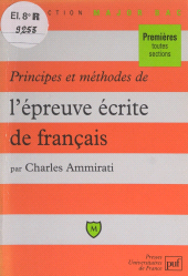 E-book, Principes et méthodes de l'épreuve écrite de français, Presses universitaires de France (réédition numérique FeniXX)