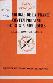 E-book, Chronologie de la France contemporaine de 1815 à nos jours, Presses universitaires de France (réédition numérique FeniXX)