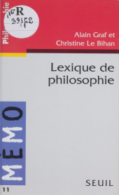 E-book, Lexique de philosophie, Seuil (réédition numérique FeniXX)