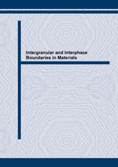 E-book, Intergranular and Interphase Boundaries in Materials II, Trans Tech Publications Ltd