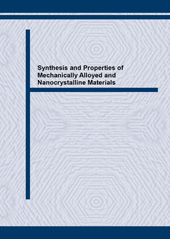 E-book, Synthesis and Properties of Mechanically Alloyed and Nanocrystalline Materials, Trans Tech Publications Ltd