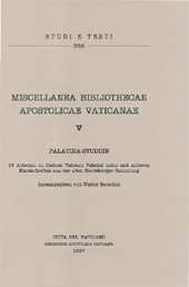 Capitolo, Statt eines Vorworts : Rom und Heidelberg, Biblioteca apostolica vaticana