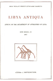 Issue, Libya antiqua : Annual of the Department of Archaeology of Libya : new series : III, 1997, "L'Erma" di Bretschneider