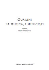Chapitre, Lettere di Battista e Alessandro Guarini nell'ArchivioBentivoglio di Ferrara, Libreria musicale italiana