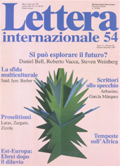 Article, Le incognite della futurologia, Lettera internazionale
