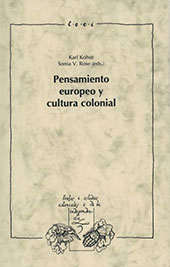 eBook, Pensamiento europeo y cultura colonial, Iberoamericana  ; Vervuert