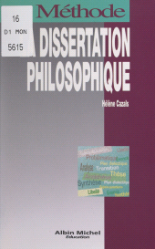 E-book, La dissertation philosophique, Albin Michel (réédition numérique FeniXX)