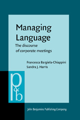 E-book, Managing Language, Bargiela, Francesca, John Benjamins Publishing Company