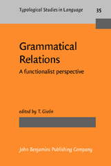 E-book, Grammatical Relations, John Benjamins Publishing Company