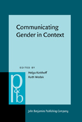 eBook, Communicating Gender in Context, John Benjamins Publishing Company