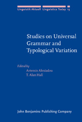 E-book, Studies on Universal Grammar and Typological Variation, John Benjamins Publishing Company