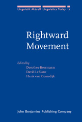 E-book, Rightward Movement, John Benjamins Publishing Company