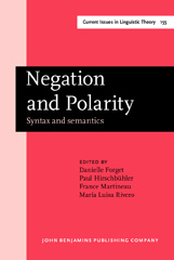 E-book, Negation and Polarity, John Benjamins Publishing Company