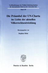 E-book, Die Präambel der UN-Charta im Lichte der aktuellen Völkerrechtsentwicklung., Duncker & Humblot