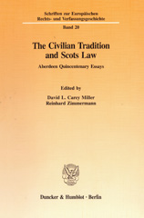E-book, The Civilian Tradition and Scots Law. : Aberdeen Quincentenary Essays., Duncker & Humblot