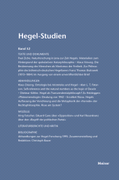E-book, Hegel-Studien Band 32, Felix Meiner Verlag