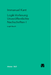 E-book, Logik-Vorlesung. Unveröffentlichte Nachschriften I : Logik Bauch, Felix Meiner Verlag