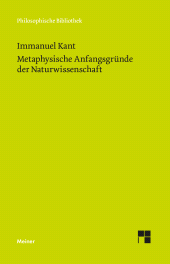 E-book, Metaphysische Anfangsgründe der Naturwissenschaft, Felix Meiner Verlag