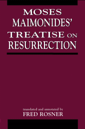 E-book, Moses Maimonides' Treatise On Resurrection, Jason Aronson, Inc