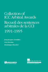 E-book, Collection of ICC Arbitral Awards 1991-1995 : Recueil des sentences arbitrales de la CCI, Wolters Kluwer