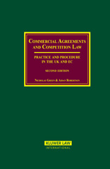 E-book, Commercial Agreements and Competition Law, Wolters Kluwer