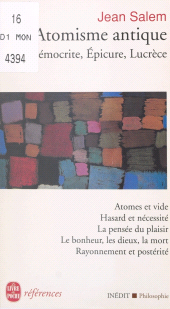 eBook, L'atomisme antique : Démocrite, Épicure, Lucrèce, Le Livre de poche (réédition numérique FeniXX)