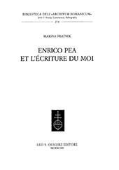 E-book, Enrico Pea et l'écriture du moi, L.S. Olschki