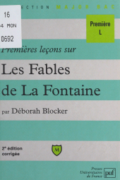 E-book, Premières leçons sur les Fables de La Fontaine, Presses universitaires de France (réédition numérique FeniXX)