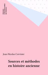 E-book, Sources et méthodes en histoire ancienne, Presses universitaires de France (réédition numérique FeniXX)