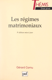 E-book, Les régimes matrimoniaux, Presses universitaires de France (réédition numérique FeniXX)