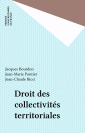 E-book, Droit des collectivités territoriales, Presses universitaires de France (réédition numérique FeniXX)