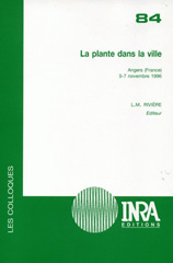 E-book, La plante dans la ville : Angers (France), 5-7 novembre 1996, Éditions Quae