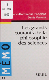E-book, Les Grands Courants de la philosophie des sciences, Seuil (réédition numérique FeniXX)