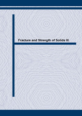 eBook, Fracture and Strength of Solids III, Trans Tech Publications Ltd