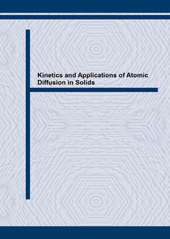 E-book, Kinetics and Applications of Atomic Diffusion in Solids, Trans Tech Publications Ltd