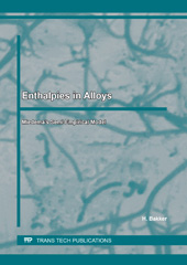 eBook, Enthalpies in Alloys, Trans Tech Publications Ltd