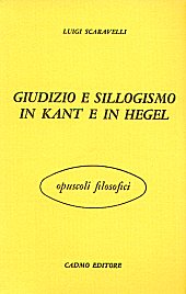 E-book, Giudizio e sillogismo in Kant e in Hegel, Cadmo