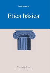 eBook, Ética básica, Etxeberria, Xabier, Universidad de Deusto