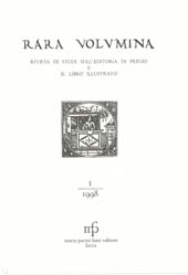 Fascículo, Rara volumina : rivista di studi sull'editoria di pregio e il libro illustrato : 1, 1998, M. Pacini Fazzi