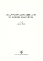 eBook, La rappresentazione dell'altro nei testi del Rinascimento, M. Pacini Fazzi