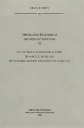 Capítulo, Varia palaeographica, Biblioteca apostolica vaticana
